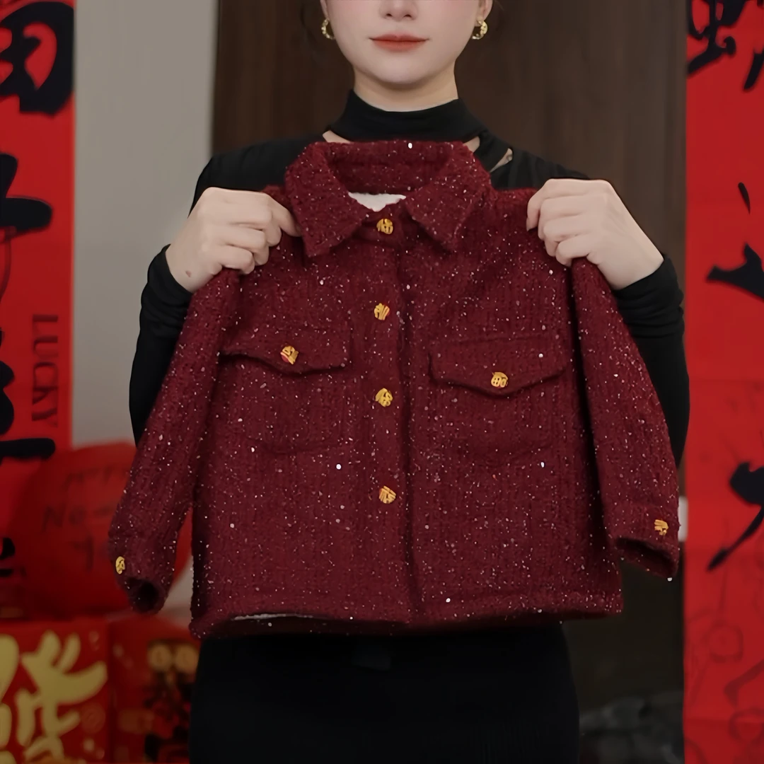 【年前大放价】冬季加厚棉服年服中小童高级显白保暖外套男女童