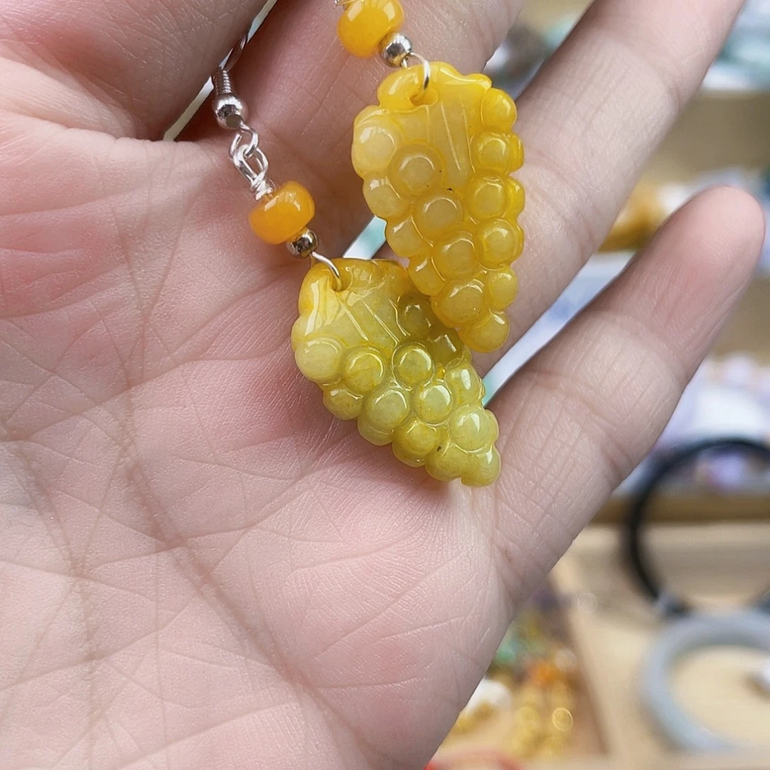 翡翠未镶嵌手链耳坠