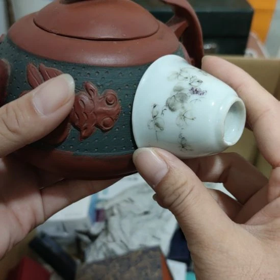 天***水小小瓷器，小钧一杯