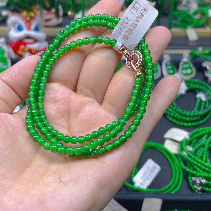 翡翠未镶嵌颈饰项链4