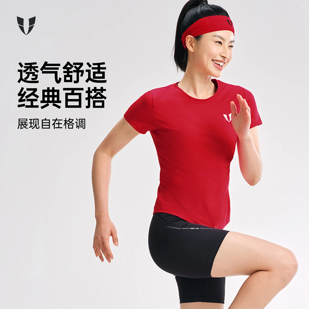 马甲线运动t恤户外跑步短袖健身训练夏季修身瑜伽服女透气速干