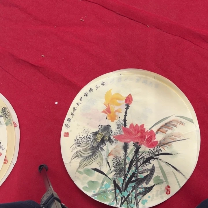 国画花鸟等图案为