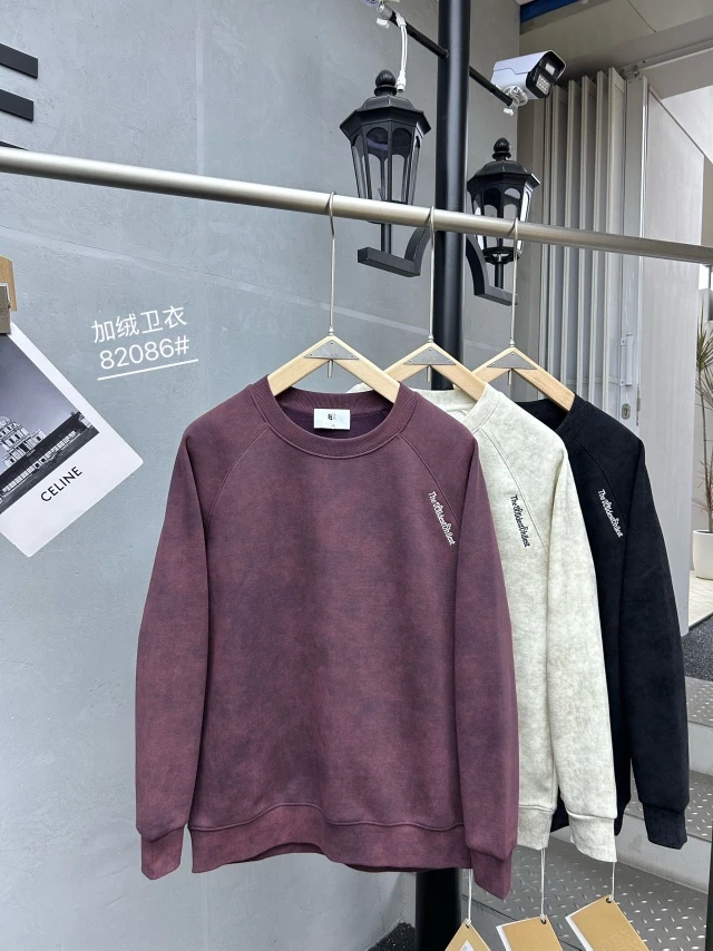 【OBX Jia绒】晕染重磅加绒加厚情侣圆领高品质卫衣Z-82086