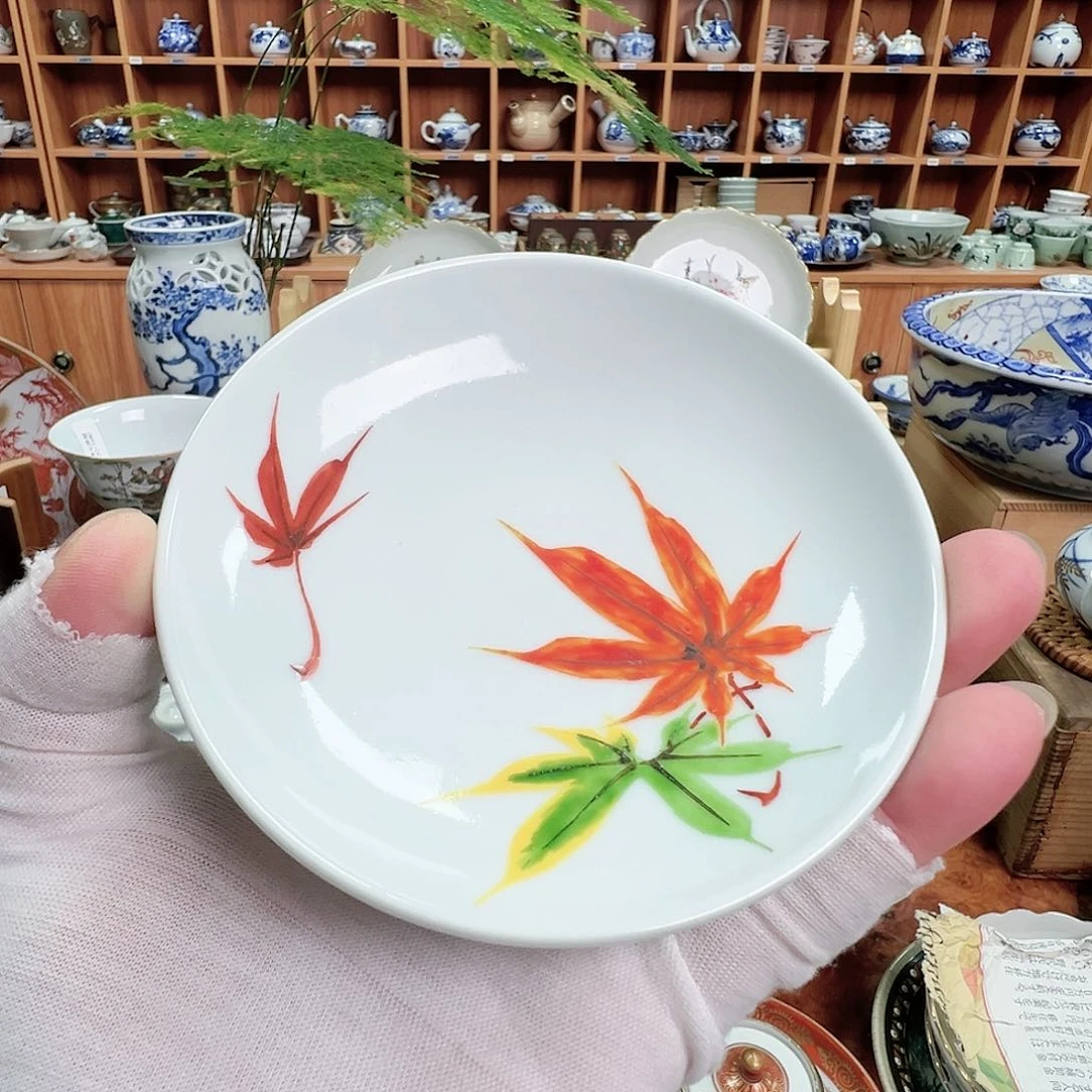 柴窑茶具茶壶茶杯小盘子