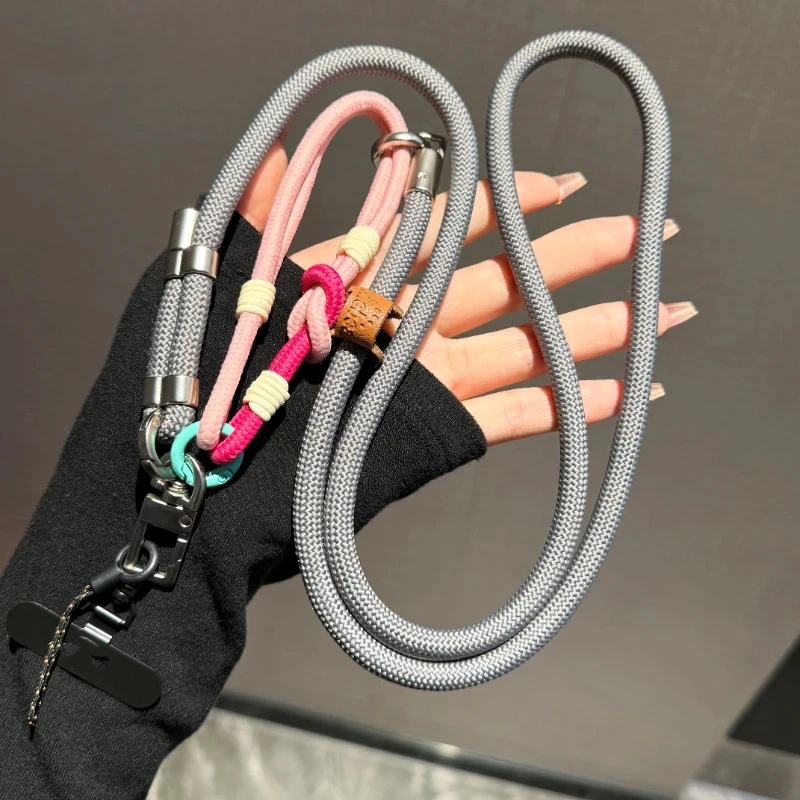 山系多用手机挂绳斜跨可调节肩背带手绳挂饰高端相机防丢链百搭