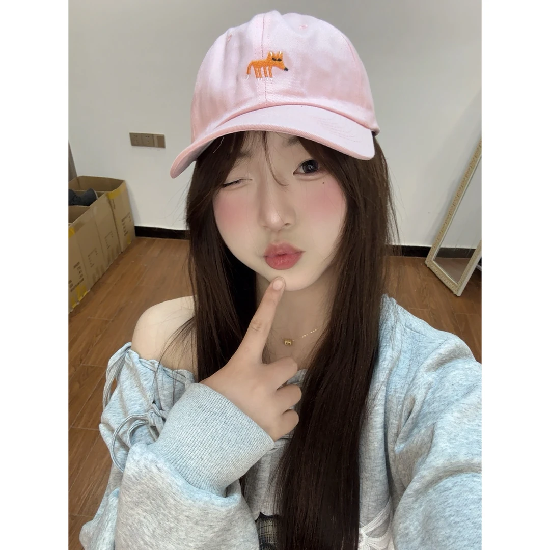 百搭棒球帽鸭舌帽ins骑车韩版春秋时尚帽子百搭棒球帽鸭舌帽ins