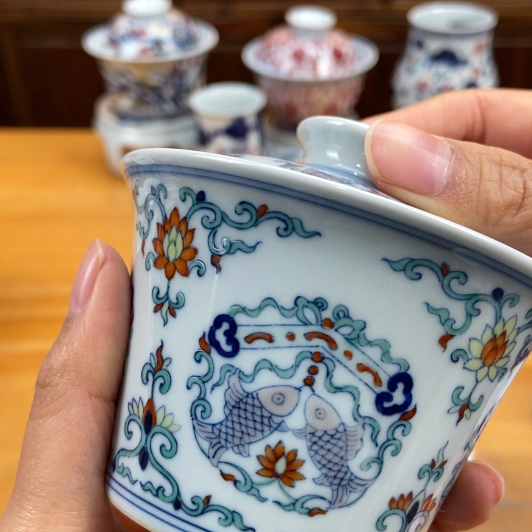 手绘现代茶具非古董