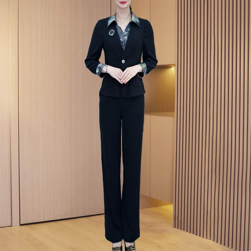 【可蓓儿】小香风假两件气质套装女2025新款爆款轻奢高级感流妈妈装