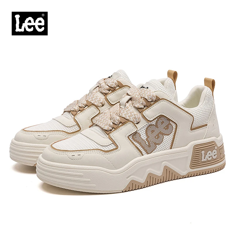 Lee鞋子男鞋2025新款夏季透气板鞋男百搭潮鞋厚底增高运动休闲鞋