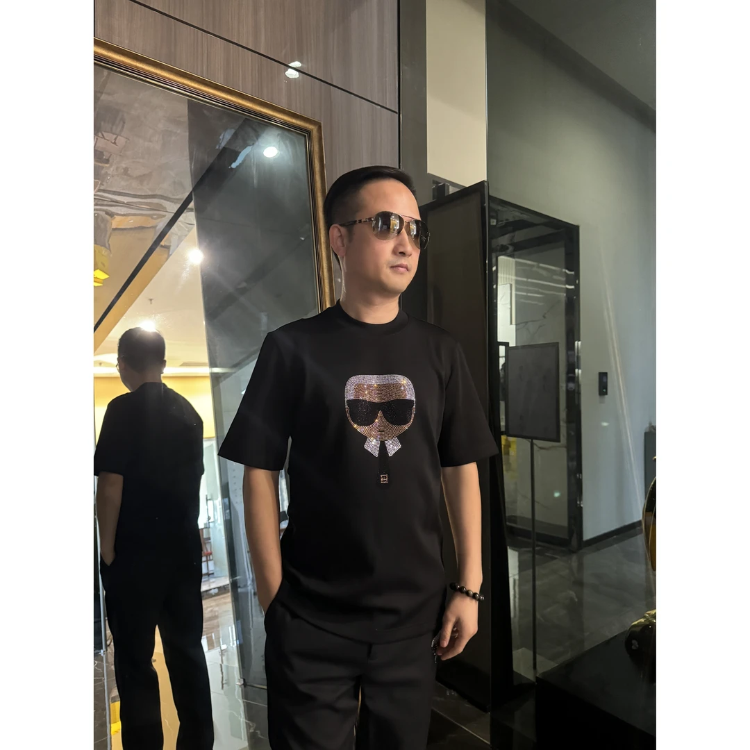 FEIDIMR大LOGO秋冬短袖打底衫黑白色男士圆领百搭-395036