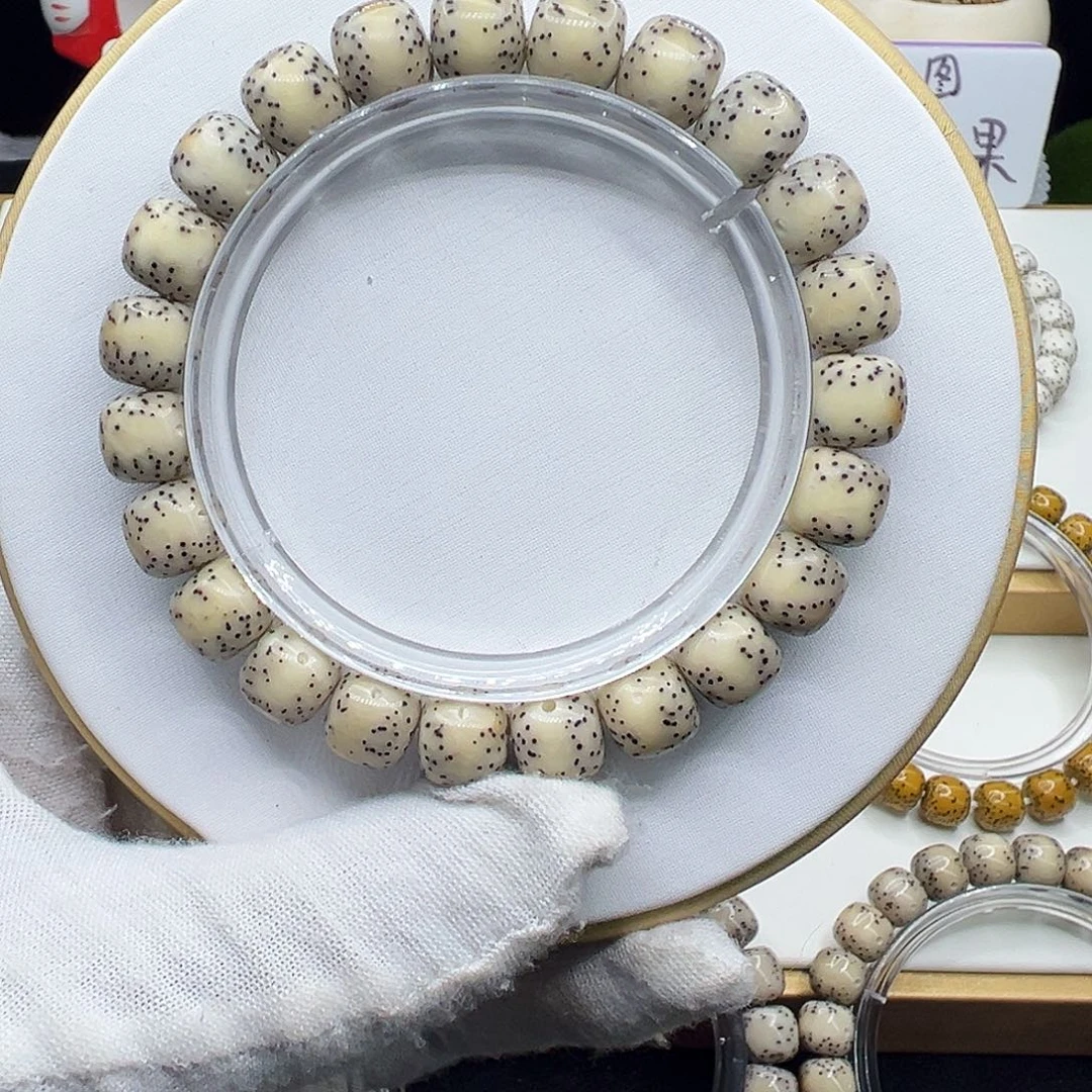 星月菩提手串骨瓷白10✖️9通体月朗星稀