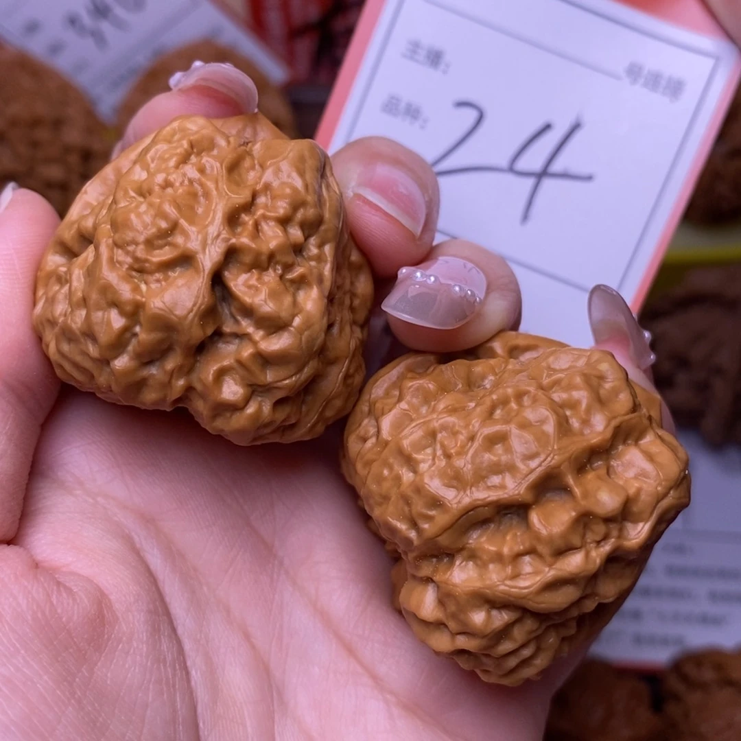 把件文玩核桃3.8三角蛙24号
