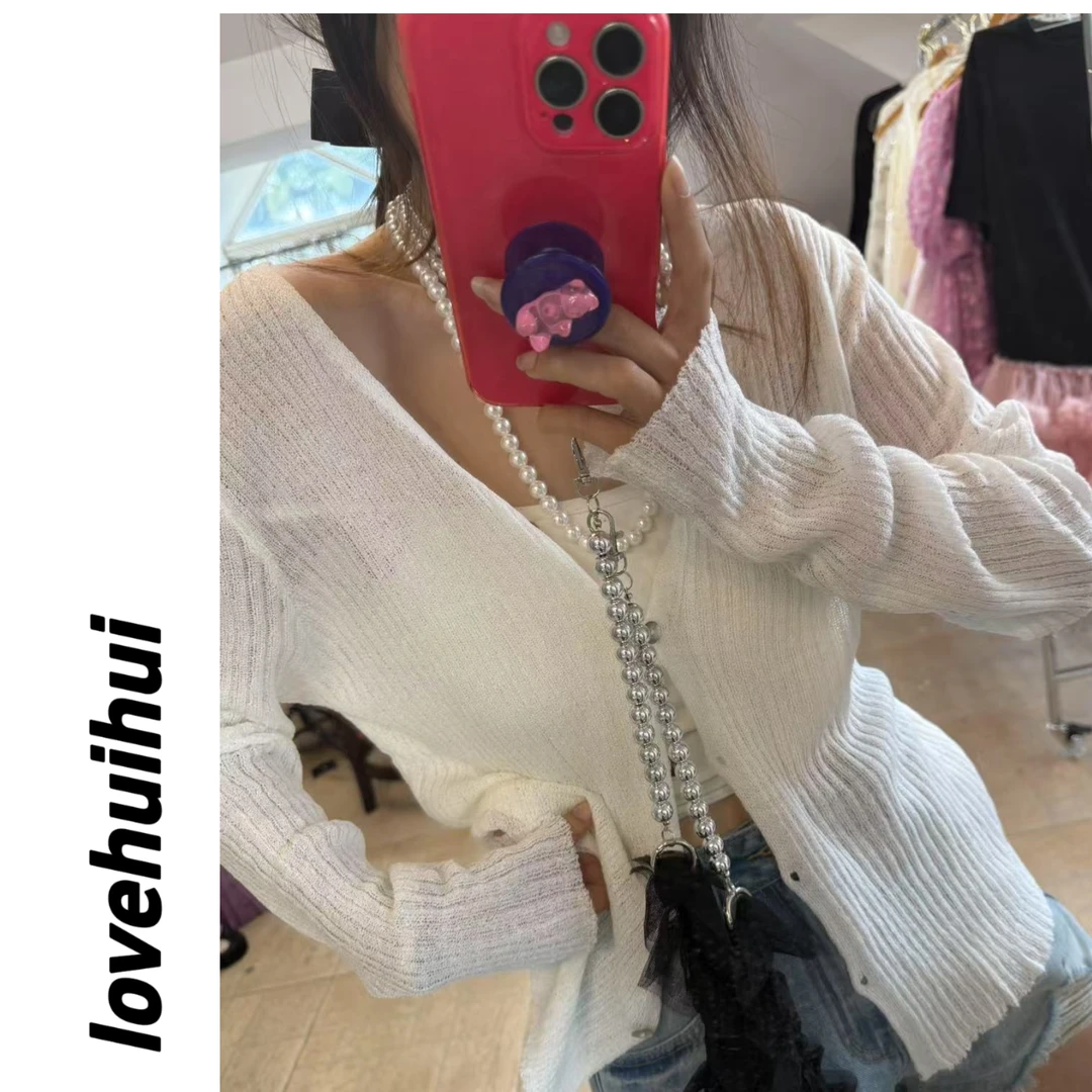 lovehuihui《纸片人》韩国超百搭夏日开衫