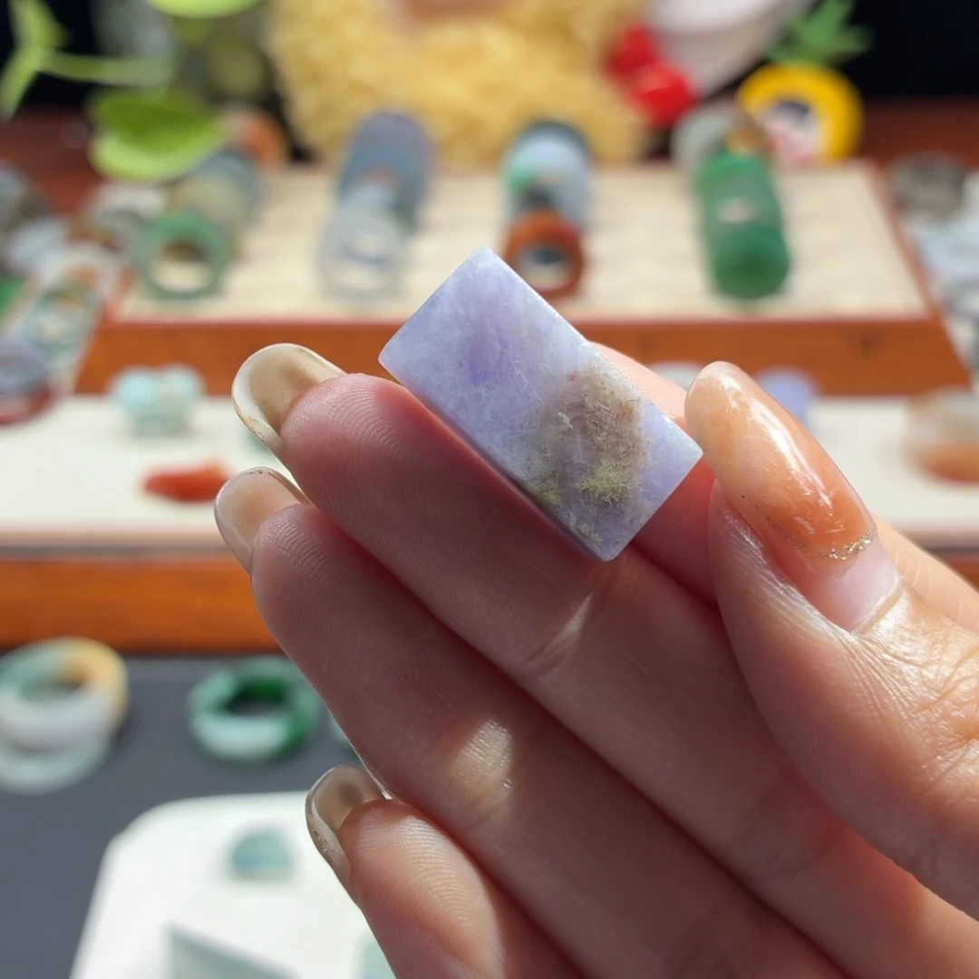 未镶嵌定制翡翠特色紫牌22*10*6.6mm