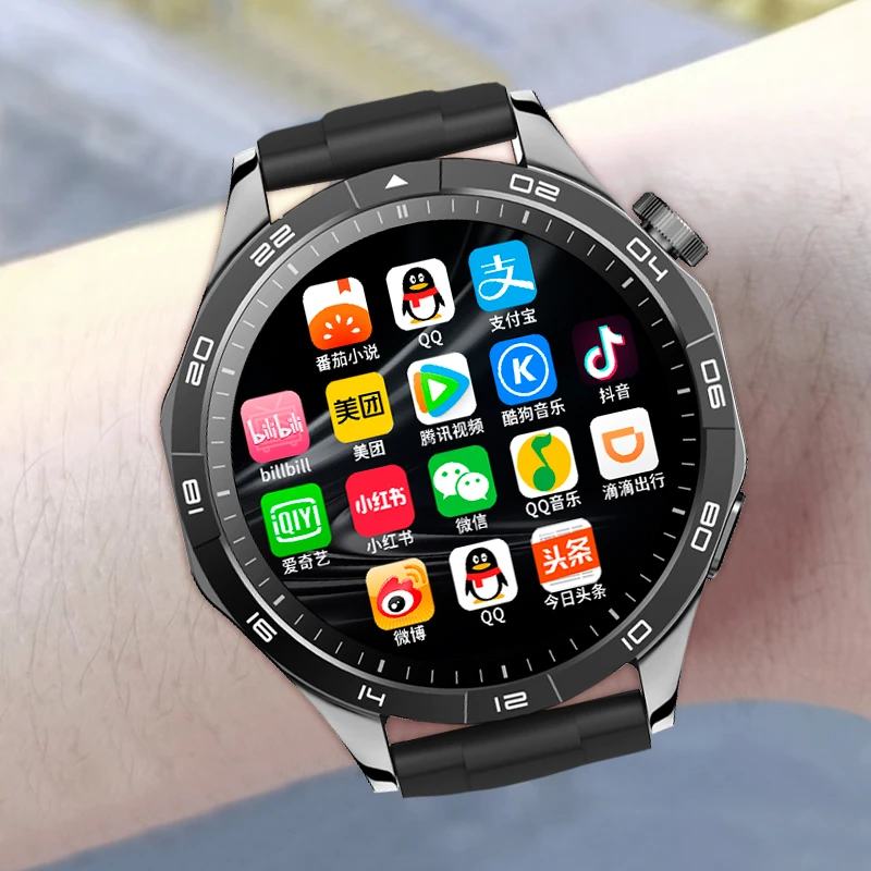 【2025新款顶配】华强北gt5可插卡圆盘安卓智能手表电话5G下载APP