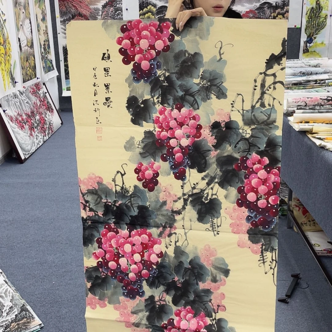国画国画作品小姐姐放漏…
