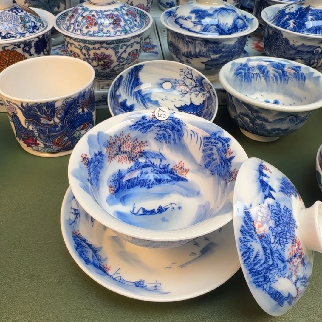 纯手工纯手绘茶具石头15