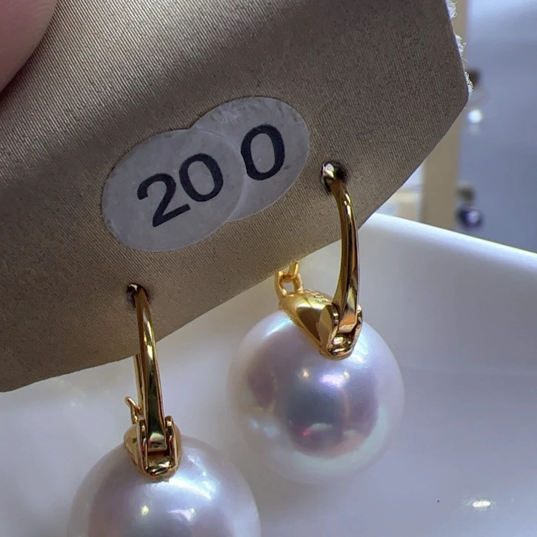 淡水珍珠耳饰银S925镶嵌