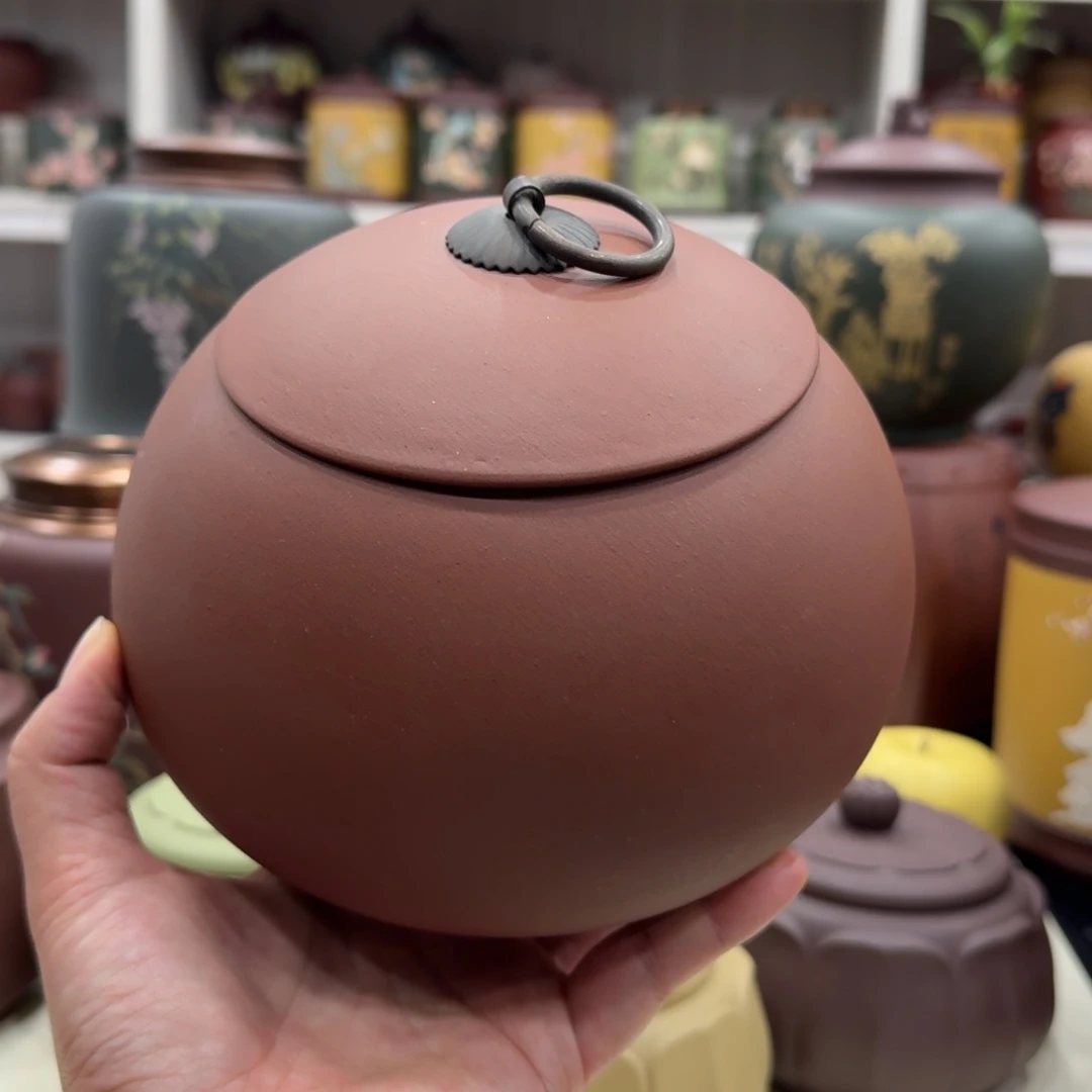 紫砂茶叶罐孤品清