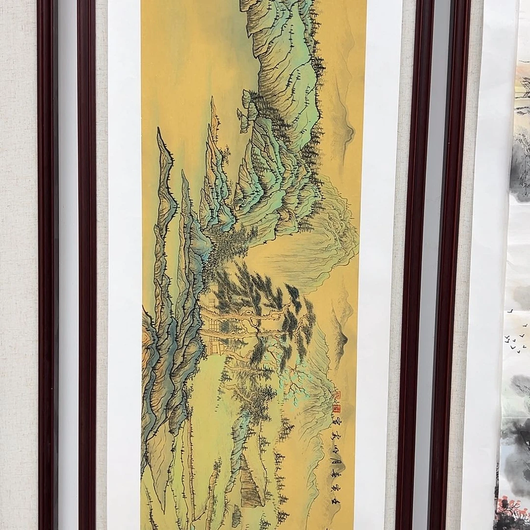 音***主国画绘画作品多次参加