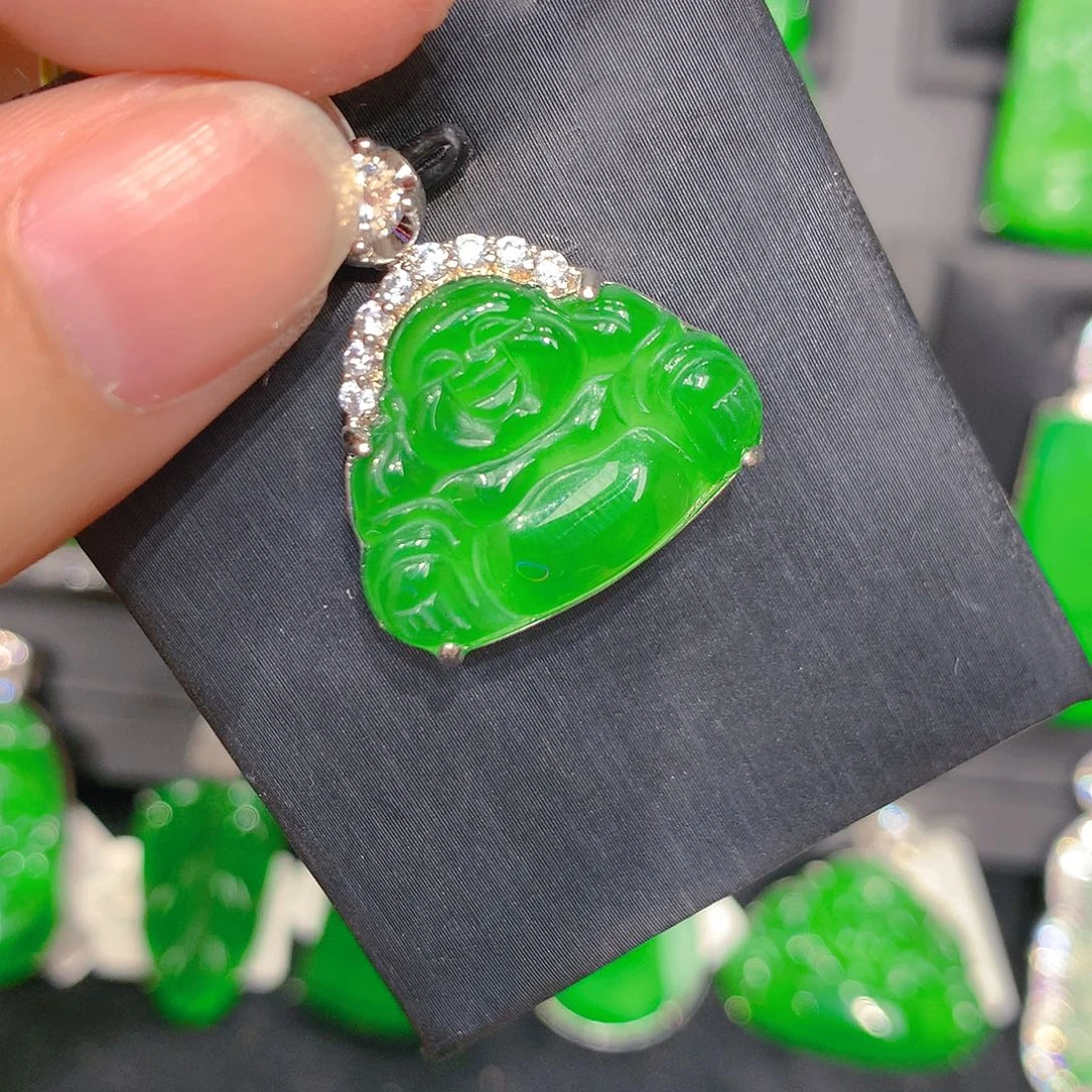 翡翠未镶嵌颈饰0000555