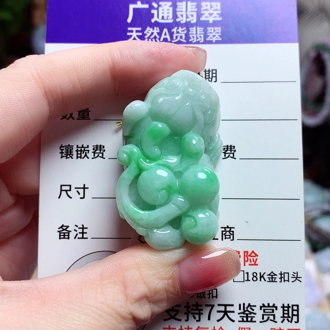 颈饰未镶嵌翡翠貔貅23