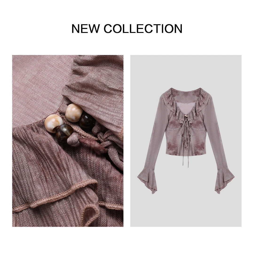 【小铃铛】 轻奢简约设计春季女士长袖衬衫 C1F38013B