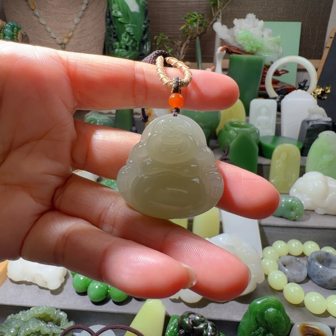 和田玉未镶嵌挂件