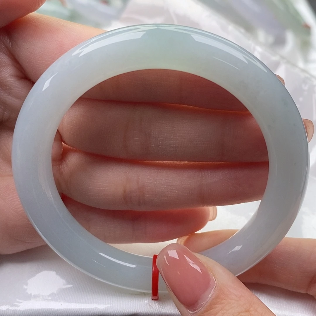 翡翠未镶嵌手镯缅甸天然A货翡翠 56