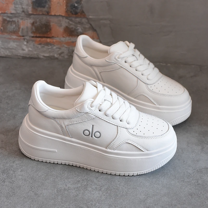 欧洲站女鞋厚底透气小白鞋女2025秋季新款超好看休闲运动板鞋ins