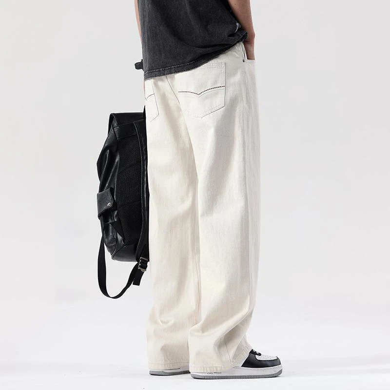 法国Cebrodz阔腿牛仔裤男夏季2025新款宽松休闲百搭垂感直筒裤