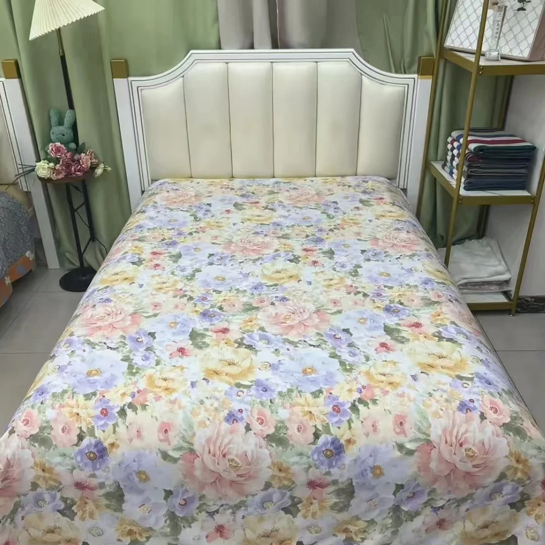 亲肤棉柔软浪漫风床单--繁花朵朵