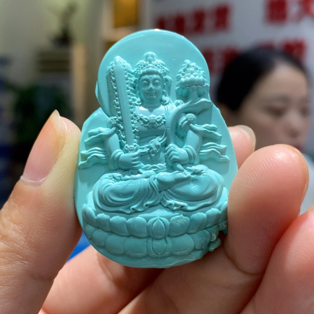 未镶嵌绿松石吊坠