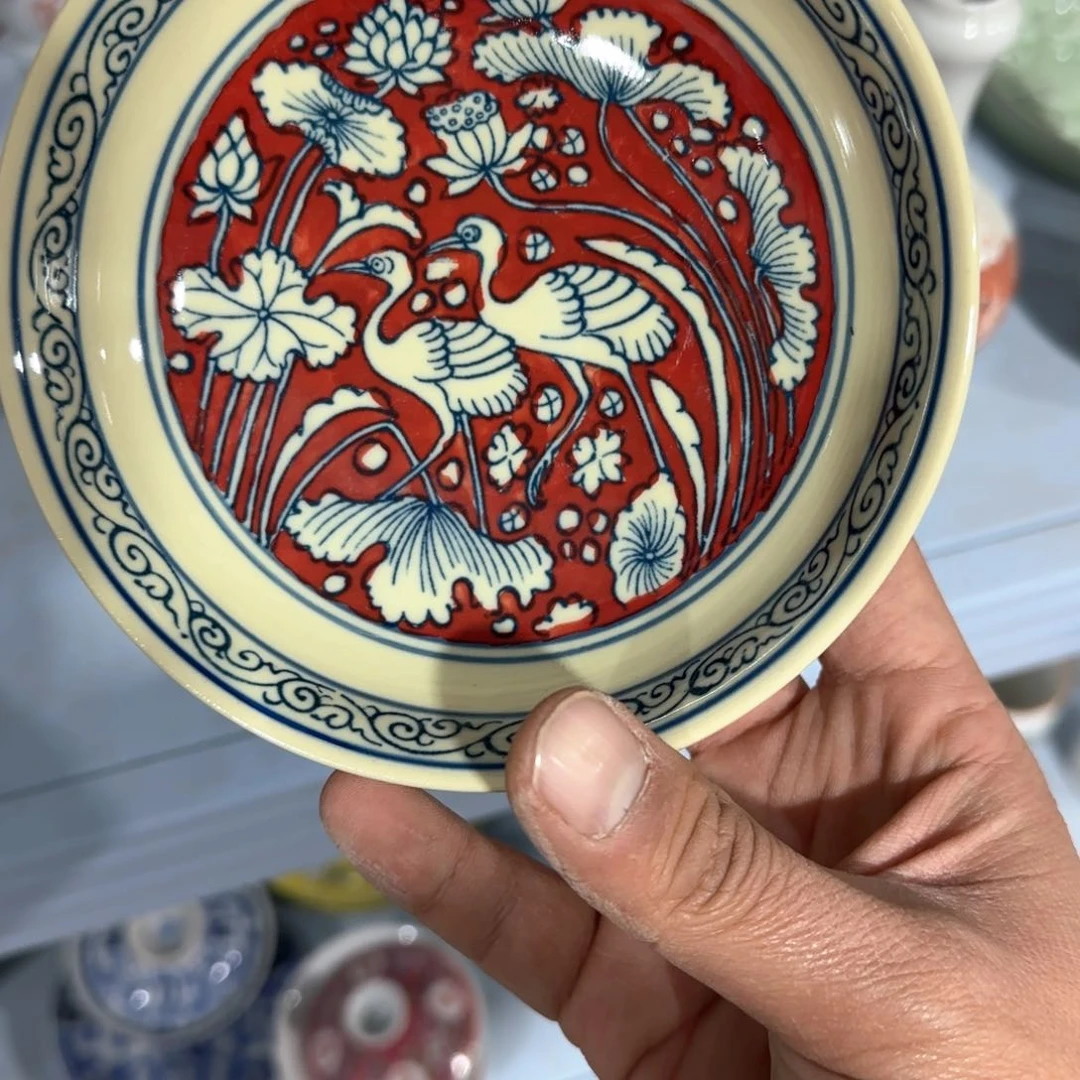 瓷片摆件手绘瓷器全部处理