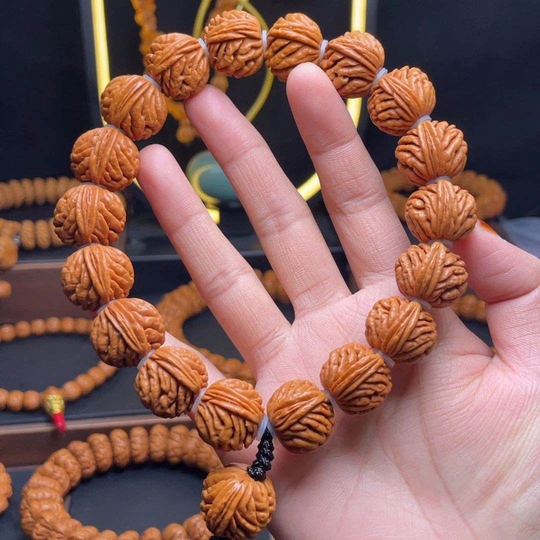 桃核手串18尺寸刺龙