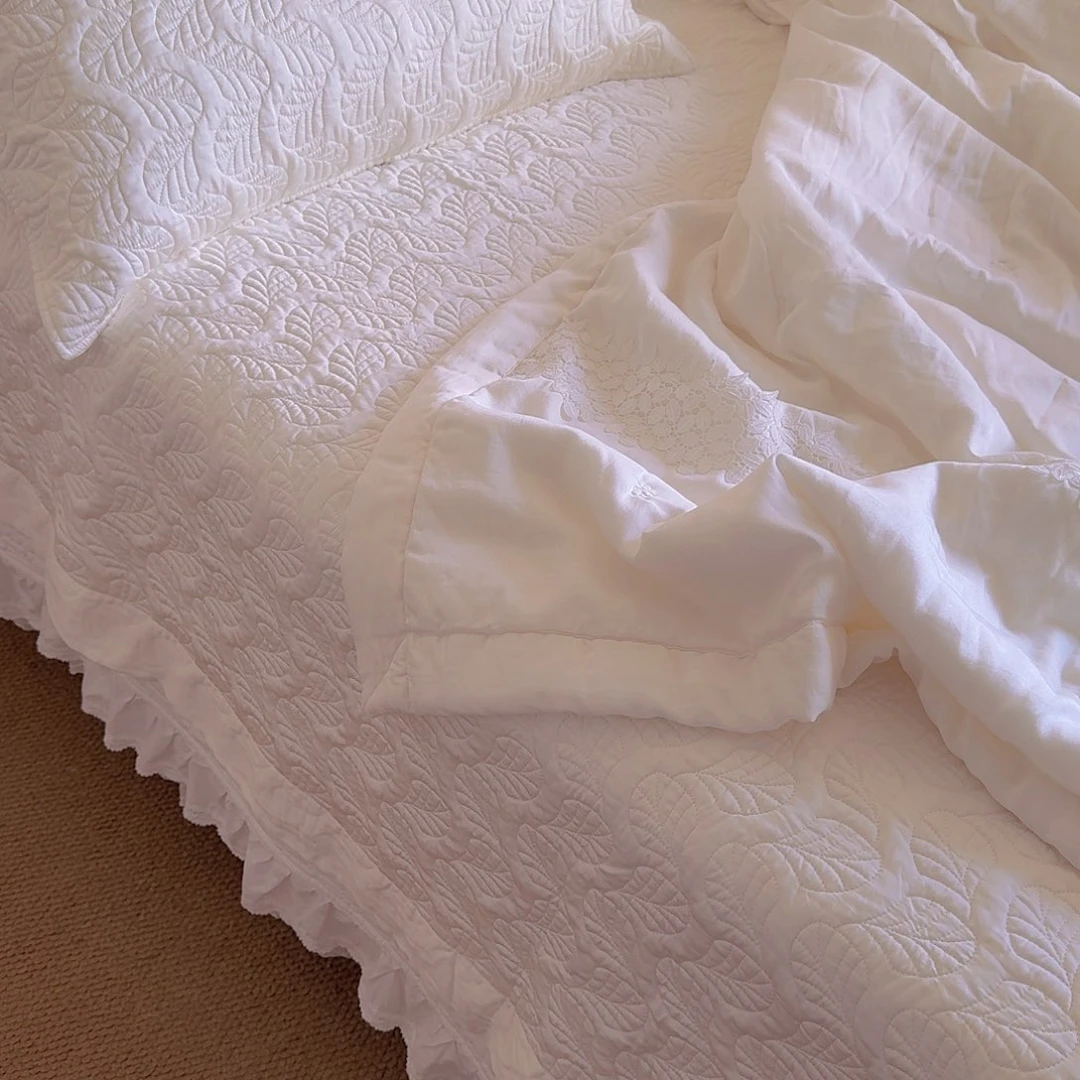 棉夏慕夏被兰精天丝白色