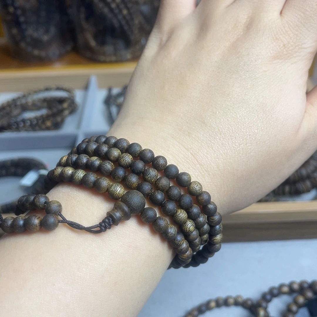 沉香碎屑沉香棋楠沉香老料多圈5mm花香韵