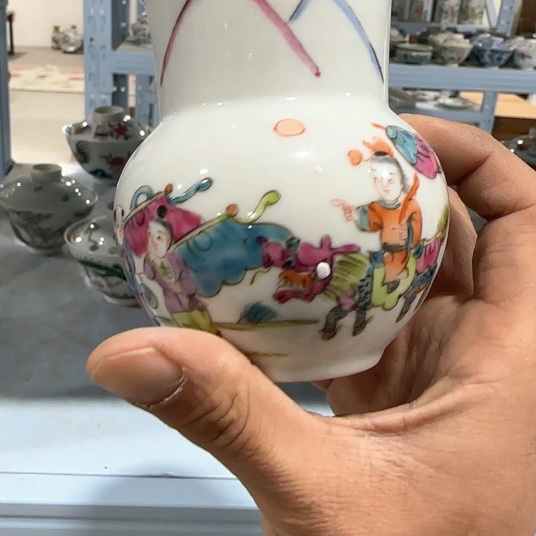 瓷片摆件手绘瓷器全部处理