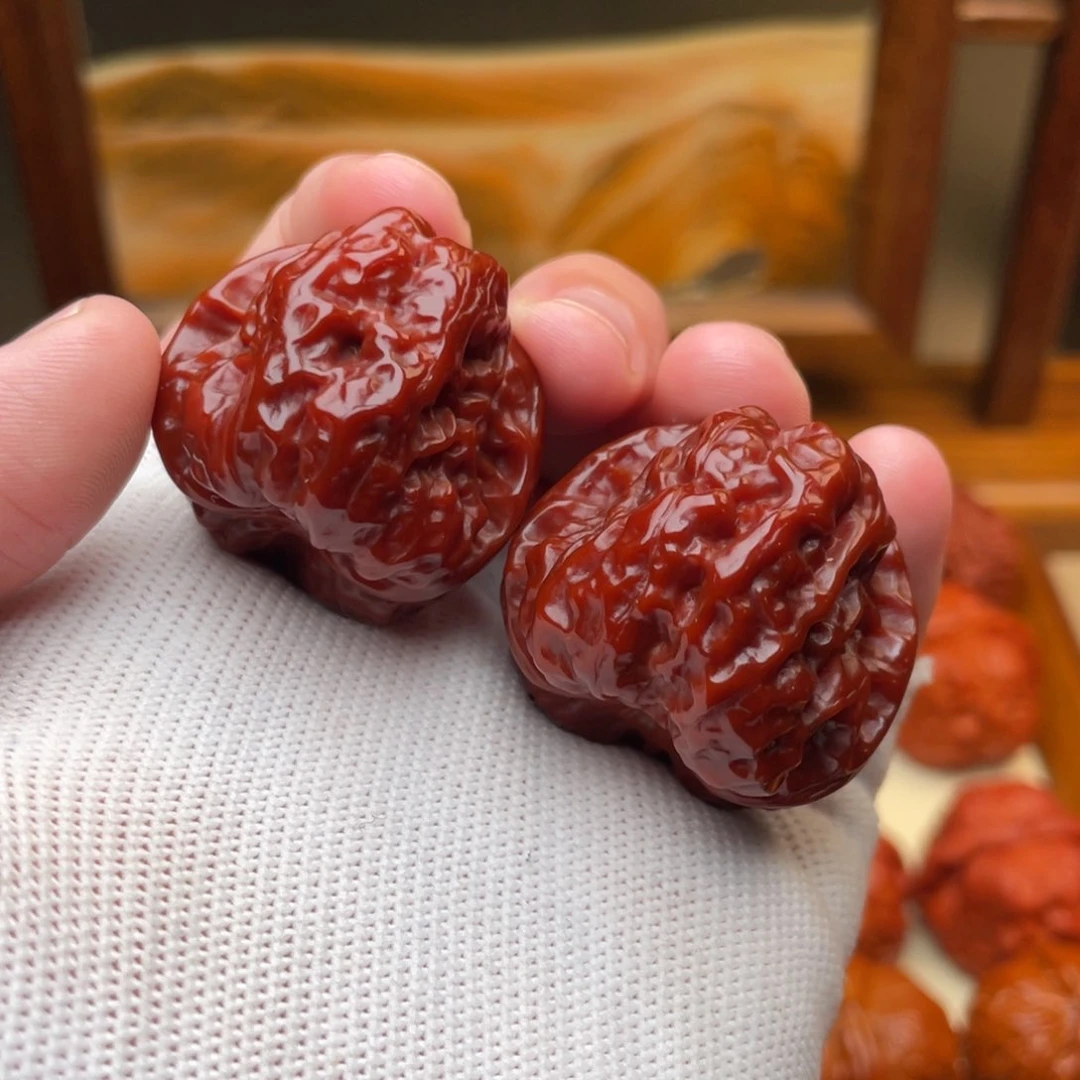 文玩核桃把件男**个蛤蟆头34 微瑕疵 不退