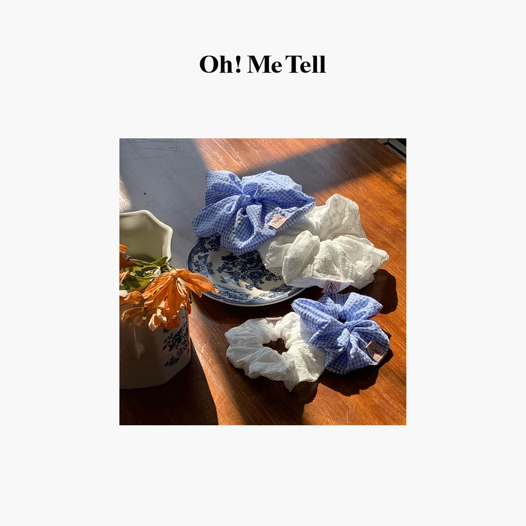 Oh！Me Tell【大中小三合一组合】蜜桃定制可爱粉标头花发绳大肠发圈