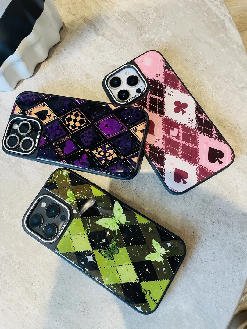 CupidW丨原创适用苹果手机【黑桃蝴蝶】手机壳iphone