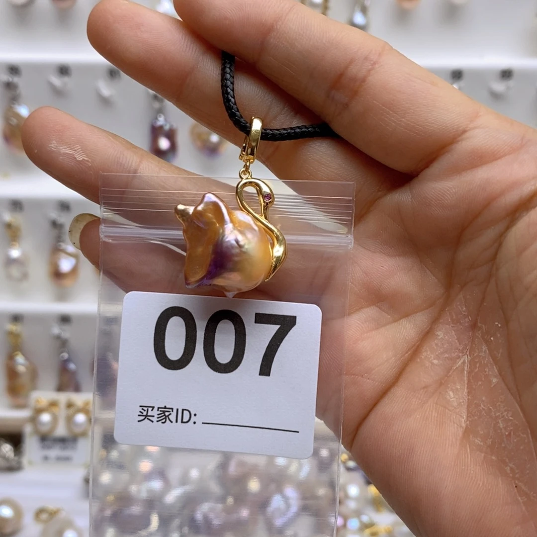 淡水珍珠颈饰银S925镶嵌?****?7