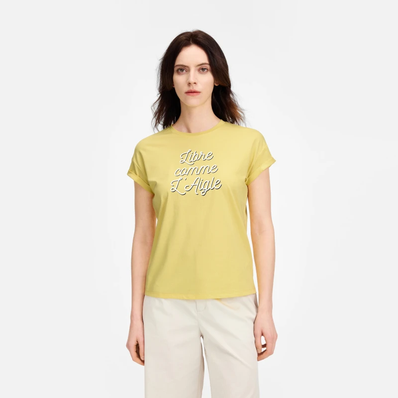 【25年新款】AIGLE艾高SORONA柔软舒适休闲时尚短袖T恤内搭女BN40