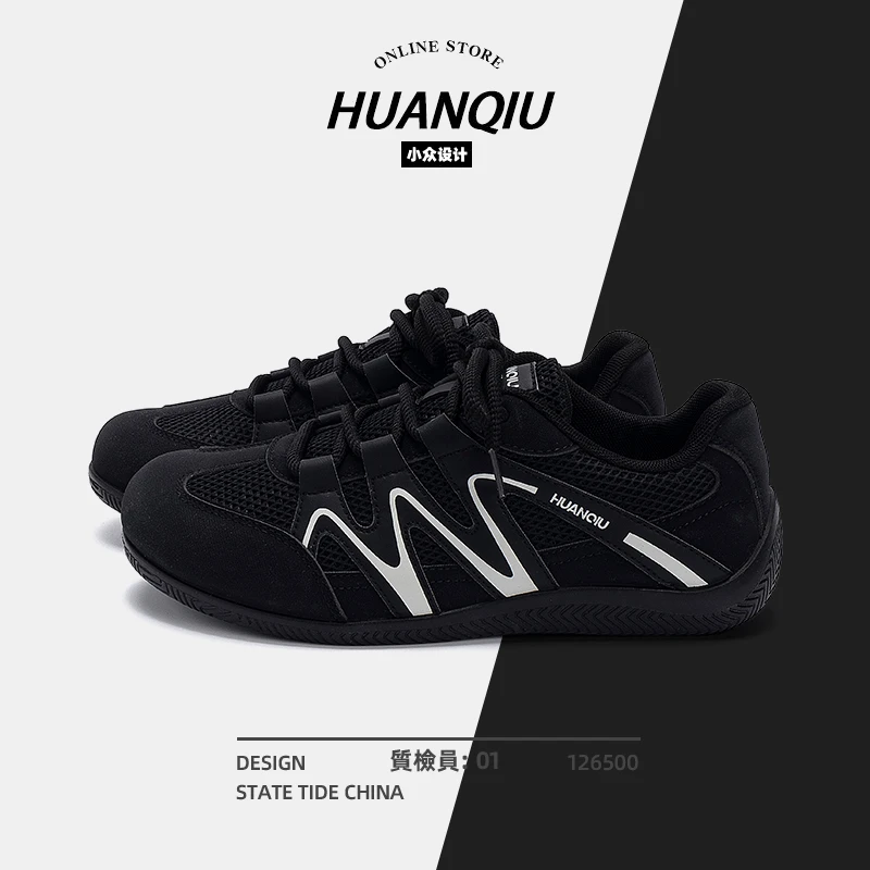 环球秋季时尚潮流百搭运动薄底男鞋网面透气低帮休闲鞋男士软底