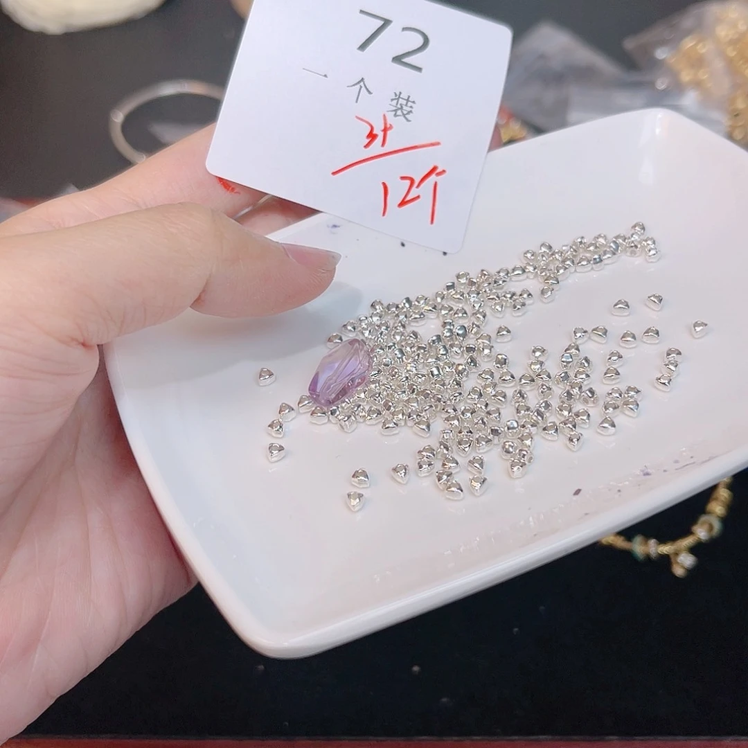 紫晶珠宝半成品银S925镶嵌72