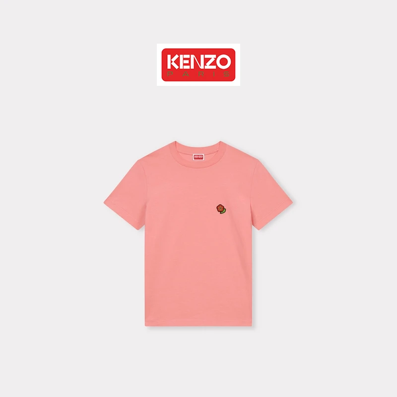 KENZO 25春夏新品POP BOKE 波普海棠花女士经典版型短袖圆领T恤衫