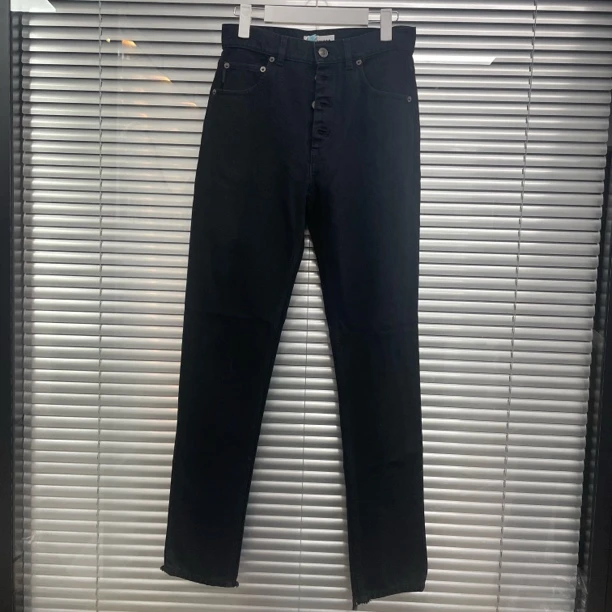 99新 Balenciaga/巴黎世家 黑色牛仔长裤/26码/A04047
