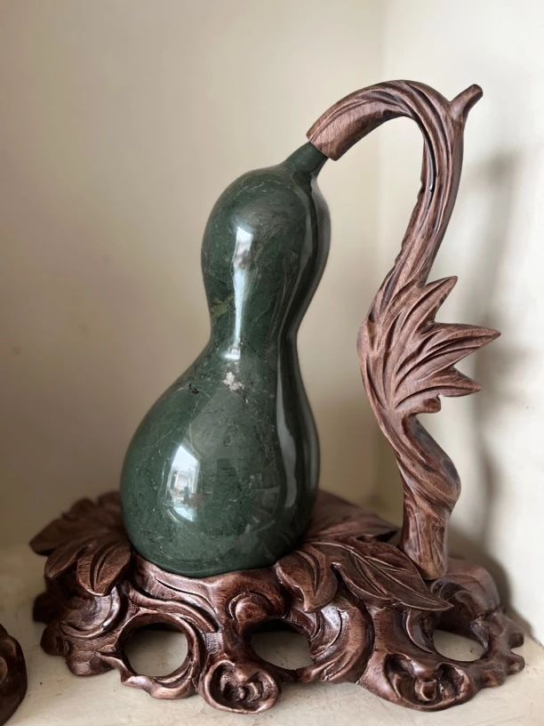 呱呱来财神农架七彩石，家居办公场所摆件奇石，送礼佳品（不包邮）