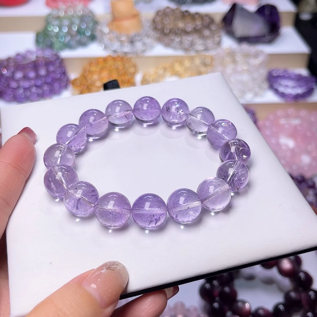 水晶手串未镶嵌一**呀天然水晶13mm