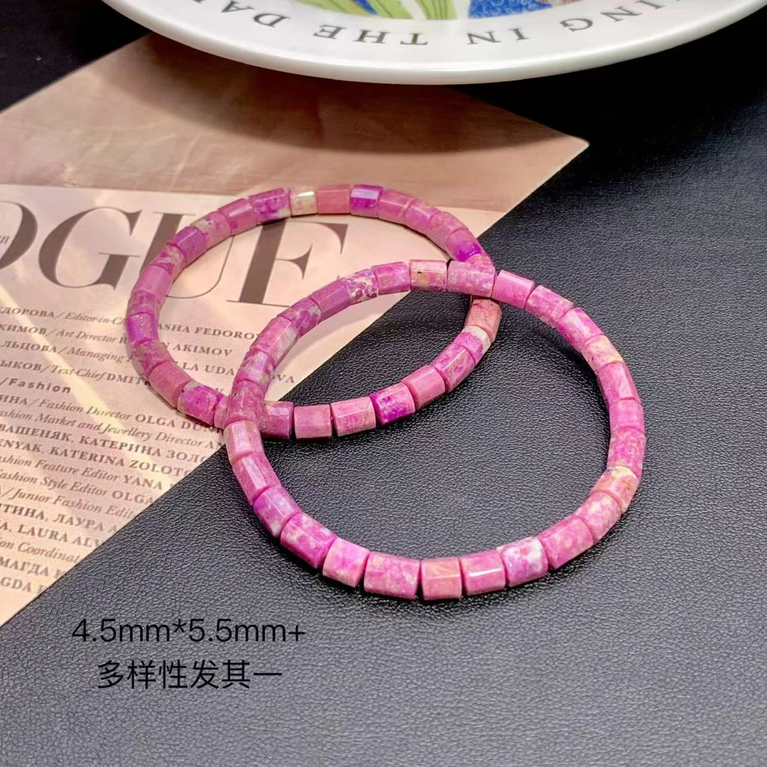 潮生石丨舒俱来八棱素手串4.5mm*5mm+/多样性发其一/C01538